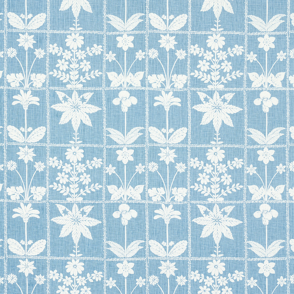 Purchase 180892 | Bouquet Toss, Blue - Schumacher Fabric