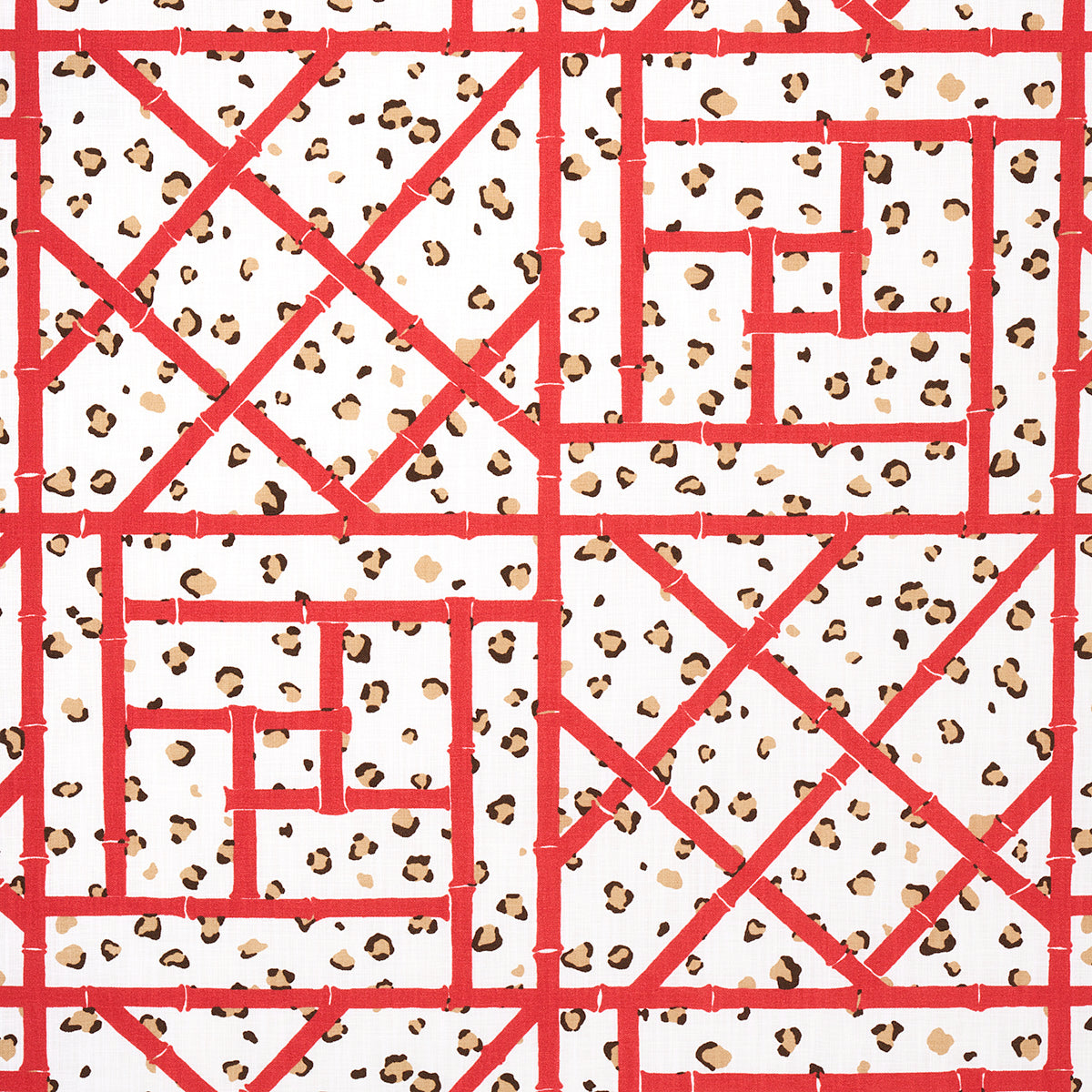 Purchase 180952 | Azulejos, Coral Cheetah - Schumacher Fabric