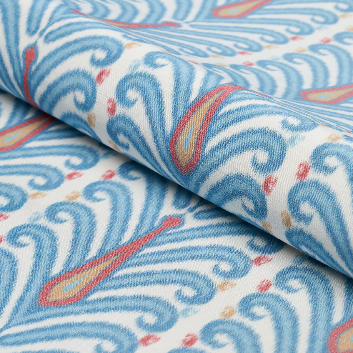 Purchase 181270 | Augustine Ikat, Peacock - Schumacher Fabric