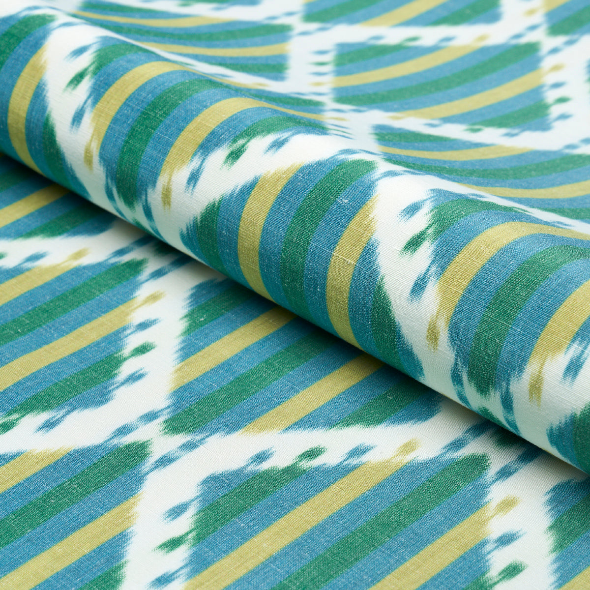 Purchase 181291 | Kai Striped Ikat, Green - Schumacher Fabric