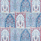 Purchase 181311 | Barra Palace, Indigo & Crimson - Schumacher Fabric