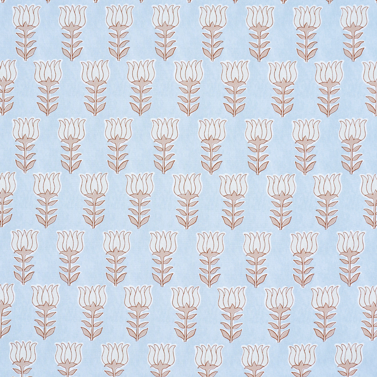 Purchase 181390 | Mia Tulip, Sky & Sand - Schumacher Fabric