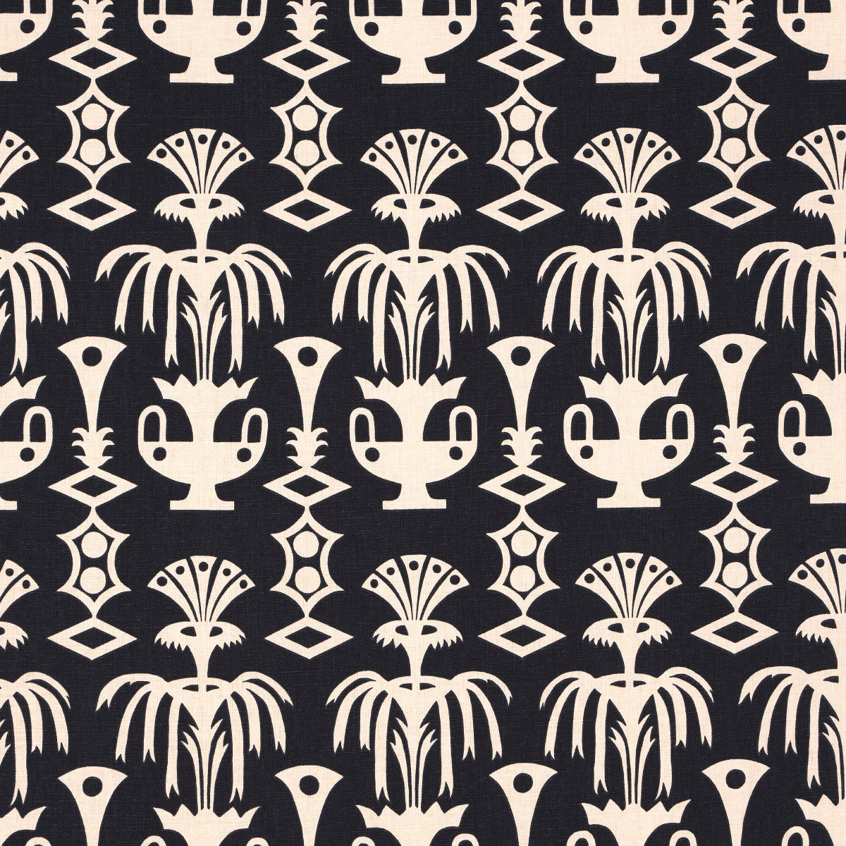 Purchase 181502 | Fountain Grass, Black - Schumacher Fabric