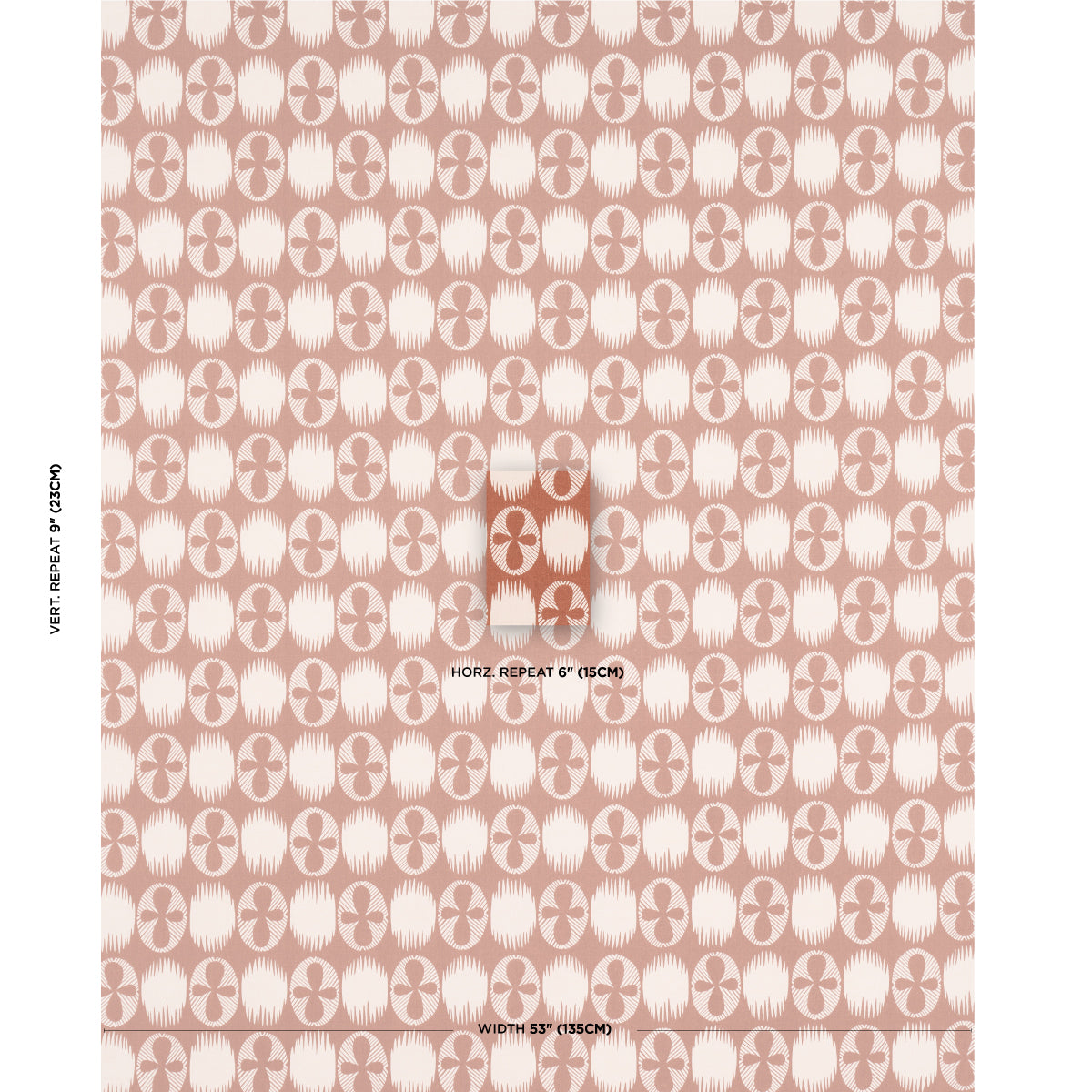 Purchase 181511 | Lunaria, Blush On Terracotta - Schumacher Fabric