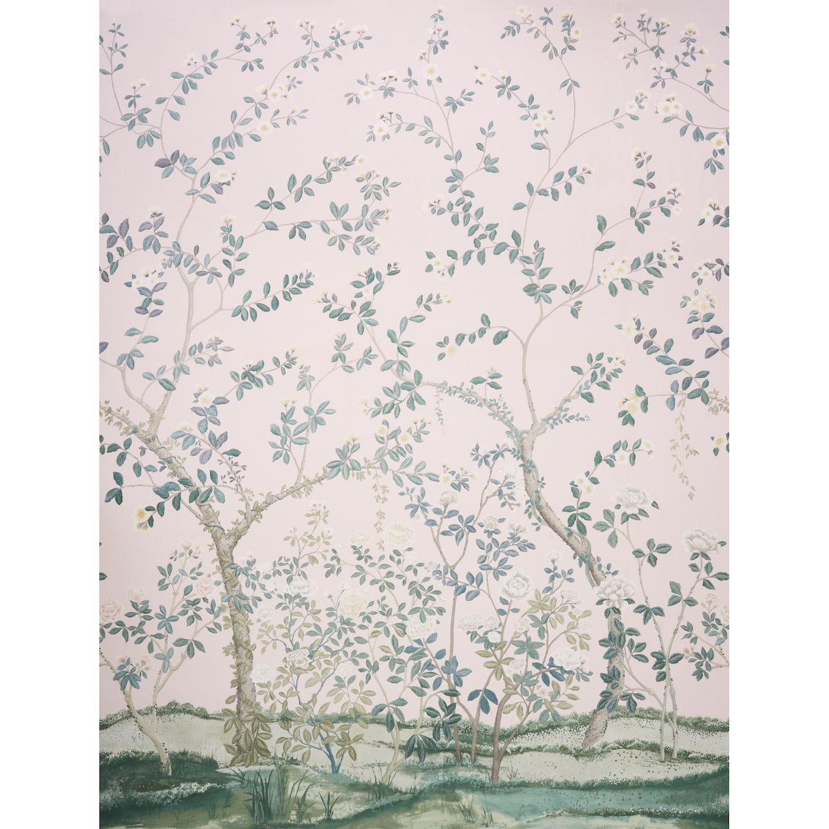 Purchase 181571 | Madame De Pompadour Panel, Blush - Schumacher Fabric