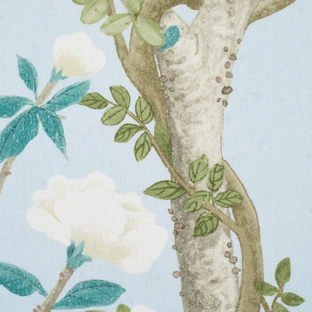 Purchase 181572 | Madame De Pompadour Panel, Blue - Schumacher Fabric