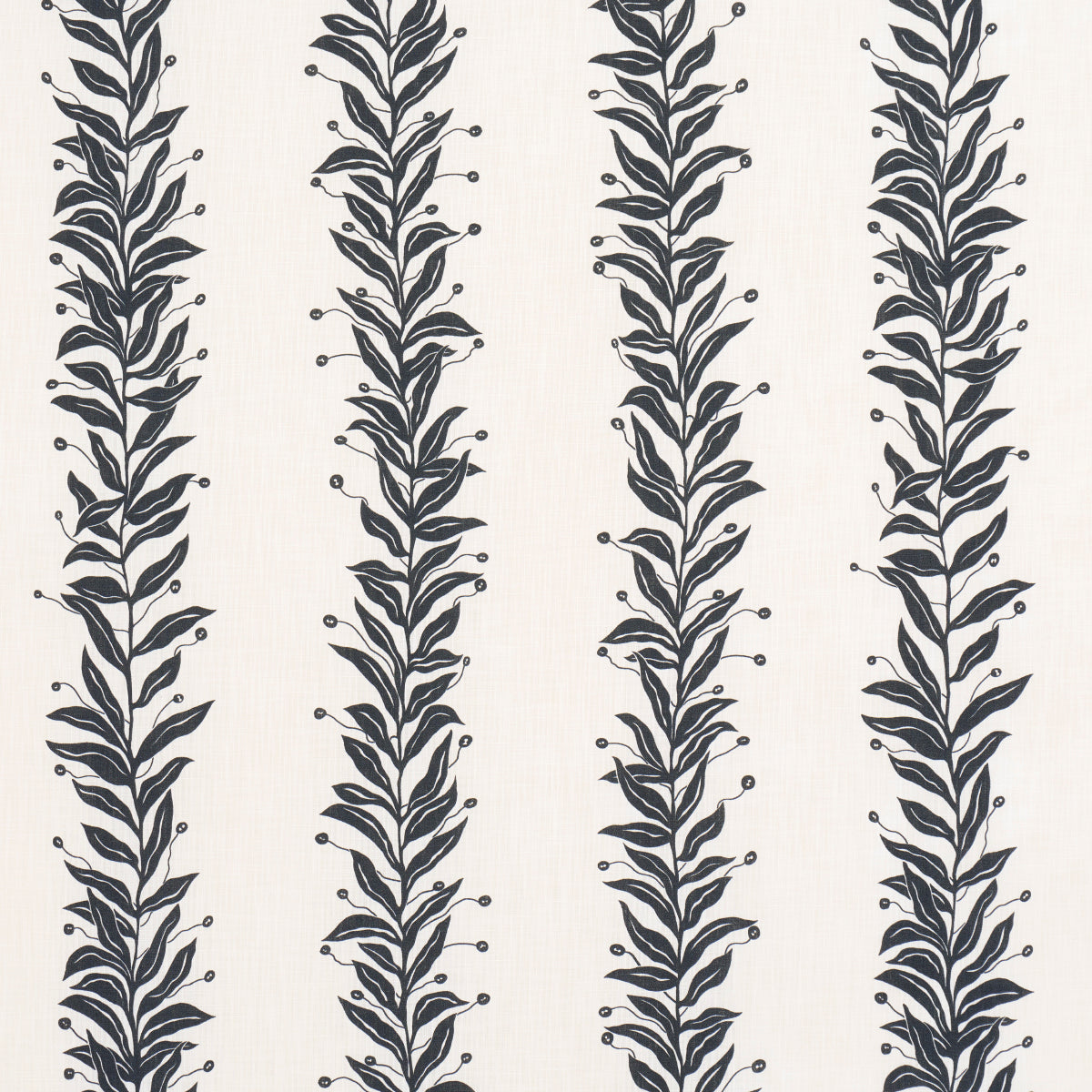 Purchase 181671 | Tendril Stripe Indoor/Outdoor, Black & Cream - Schumacher Fabric