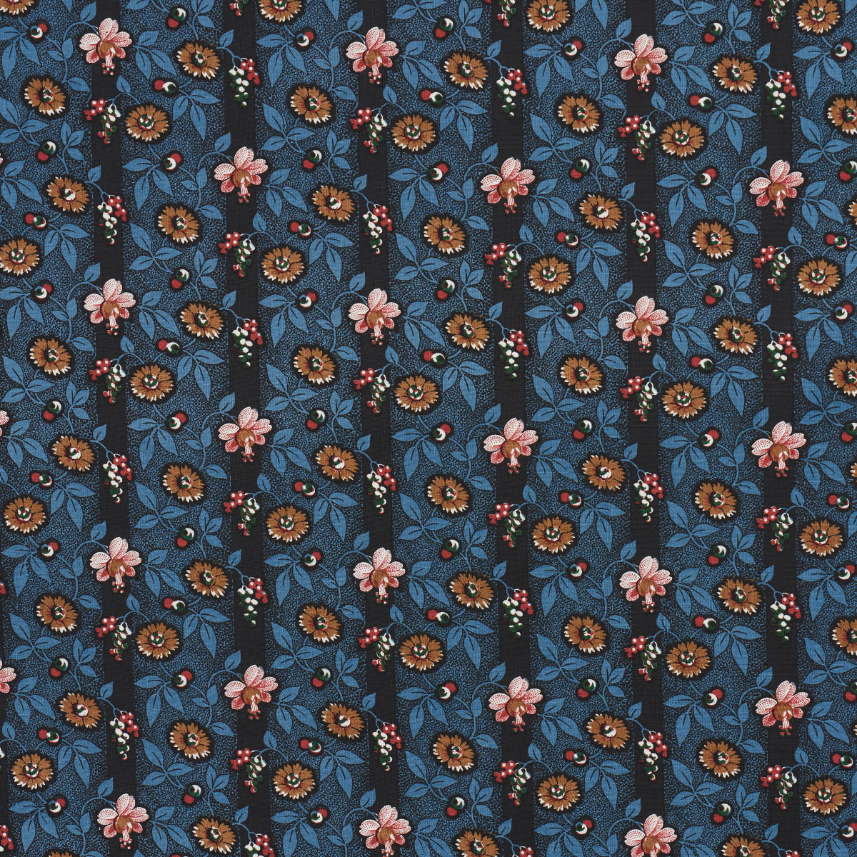 Purchase 181700 | La Rue Stripe, Midnight - Schumacher Fabric