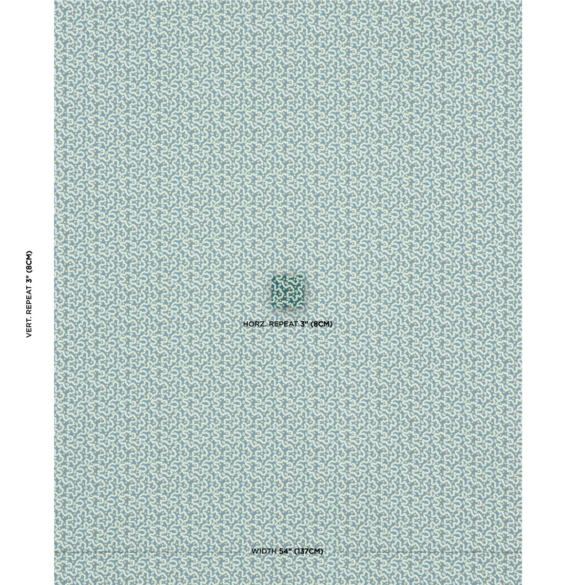 Purchase 181721 | Leonie Vermicelli, Teal - Schumacher Fabric