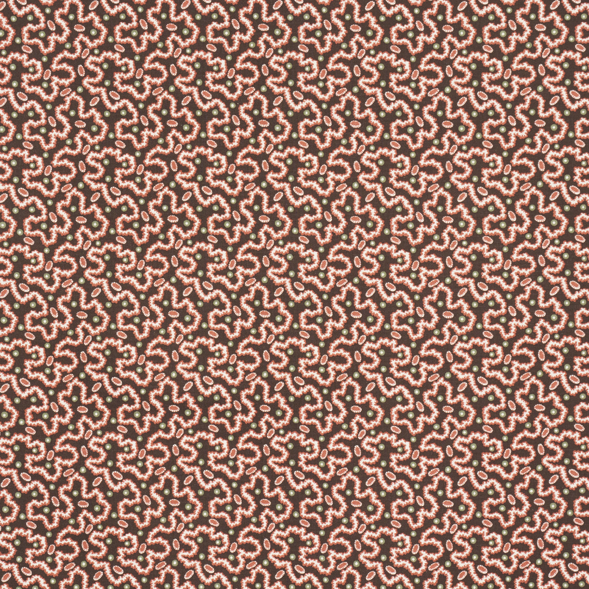 Purchase 181722 | Leonie Vermicelli, Sepia - Schumacher Fabric