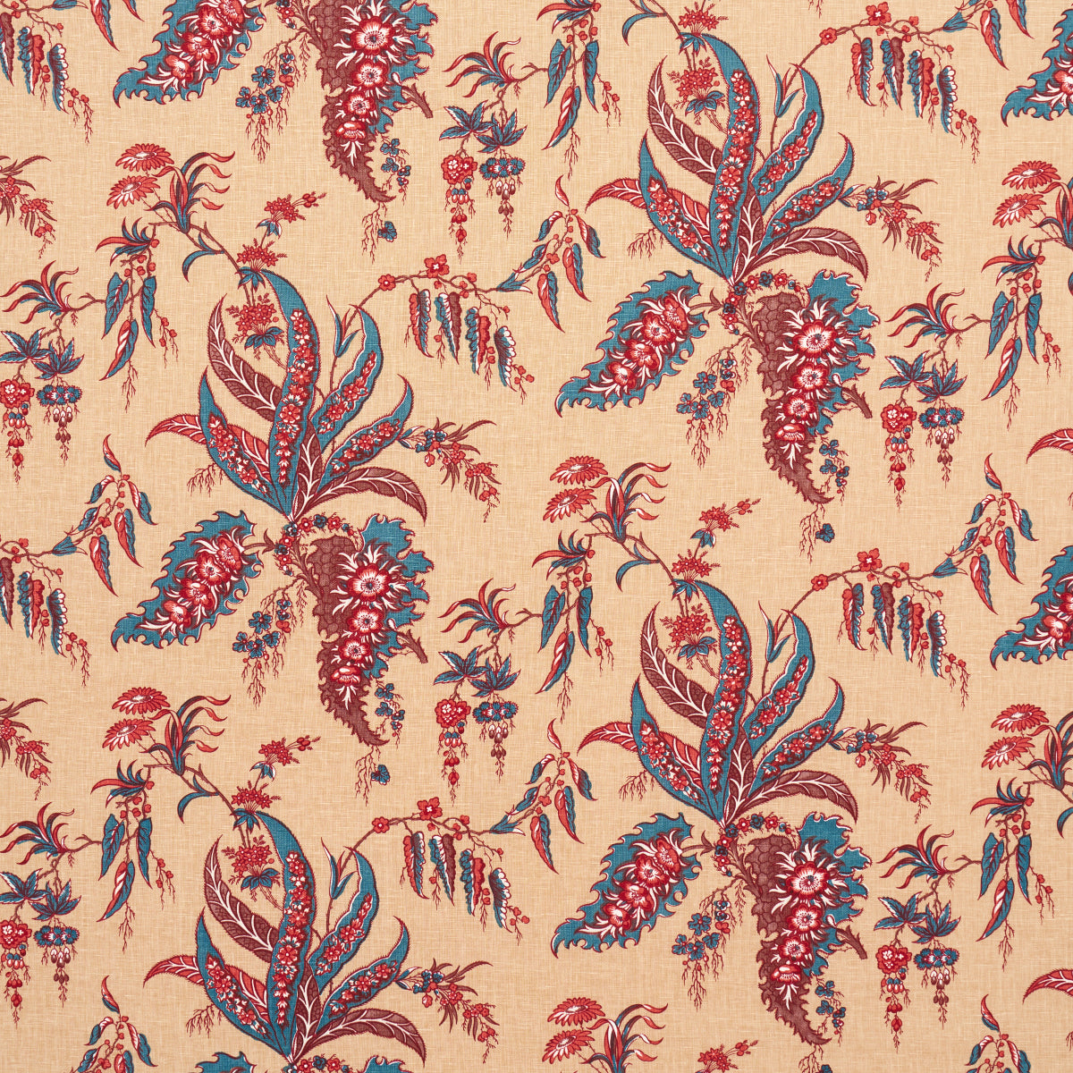 Purchase 181730 | Apolline Botanical, Rouge & Bleu - Schumacher Fabric