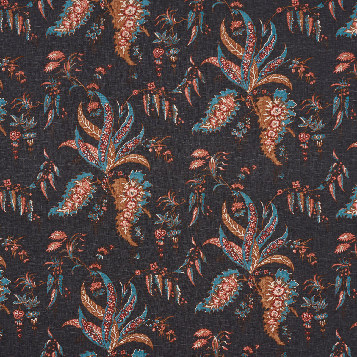 Purchase 181732 | Apolline Botanical, Rouge & Noir - Schumacher Fabric