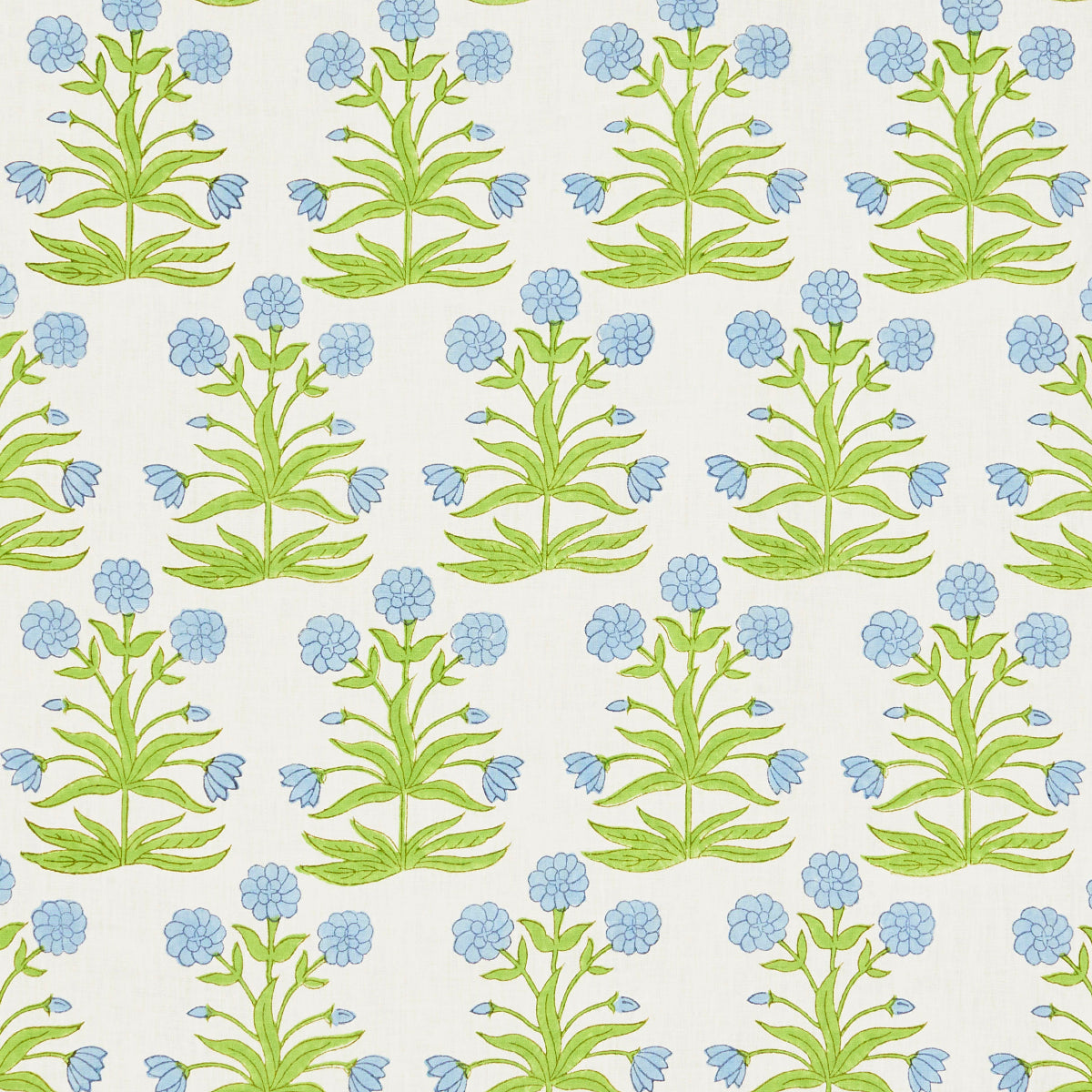 Purchase 181782 | Mughal Hand Block Print, Sky Pistachio - Schumacher Fabric