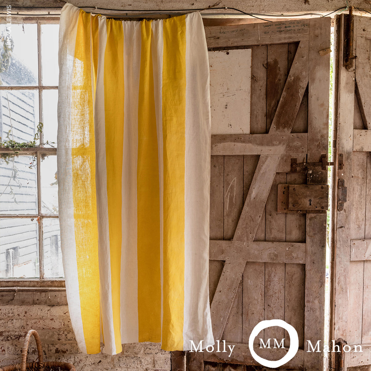 Purchase 181812 | Wide Hand Block Stripe, Yellow - Schumacher Fabric