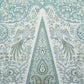 Purchase 181821 | Colmery Paisley Panel, Peacock - Schumacher Fabric