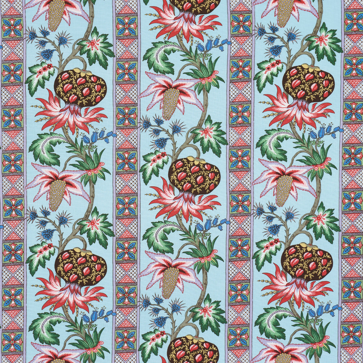Purchase 181860 | Bailey Botanical, Azure - Schumacher Fabric