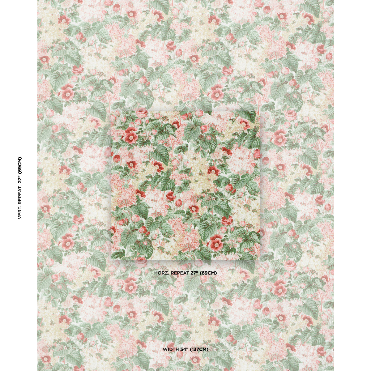 Purchase 181871 | Flora'S Fleurs, Apricot - Schumacher Fabric
