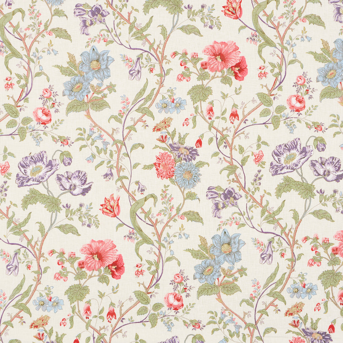 Purchase 181900 | Giselle Floral, Ivory - Schumacher Fabric