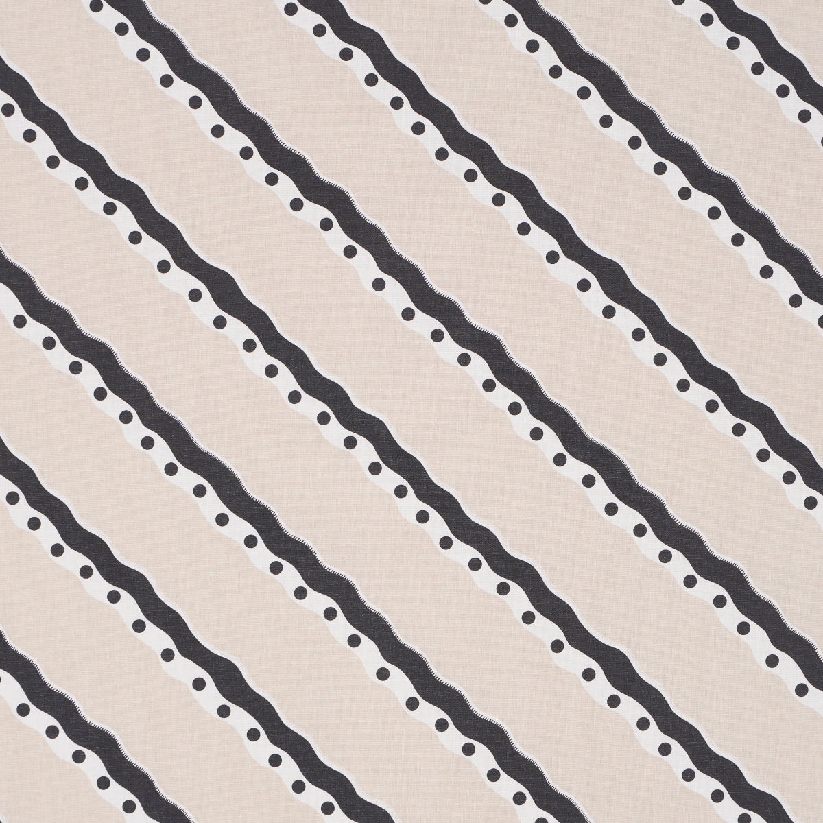 Purchase 181910 | Rousseau Stripe, Black & Cream - Schumacher Fabric
