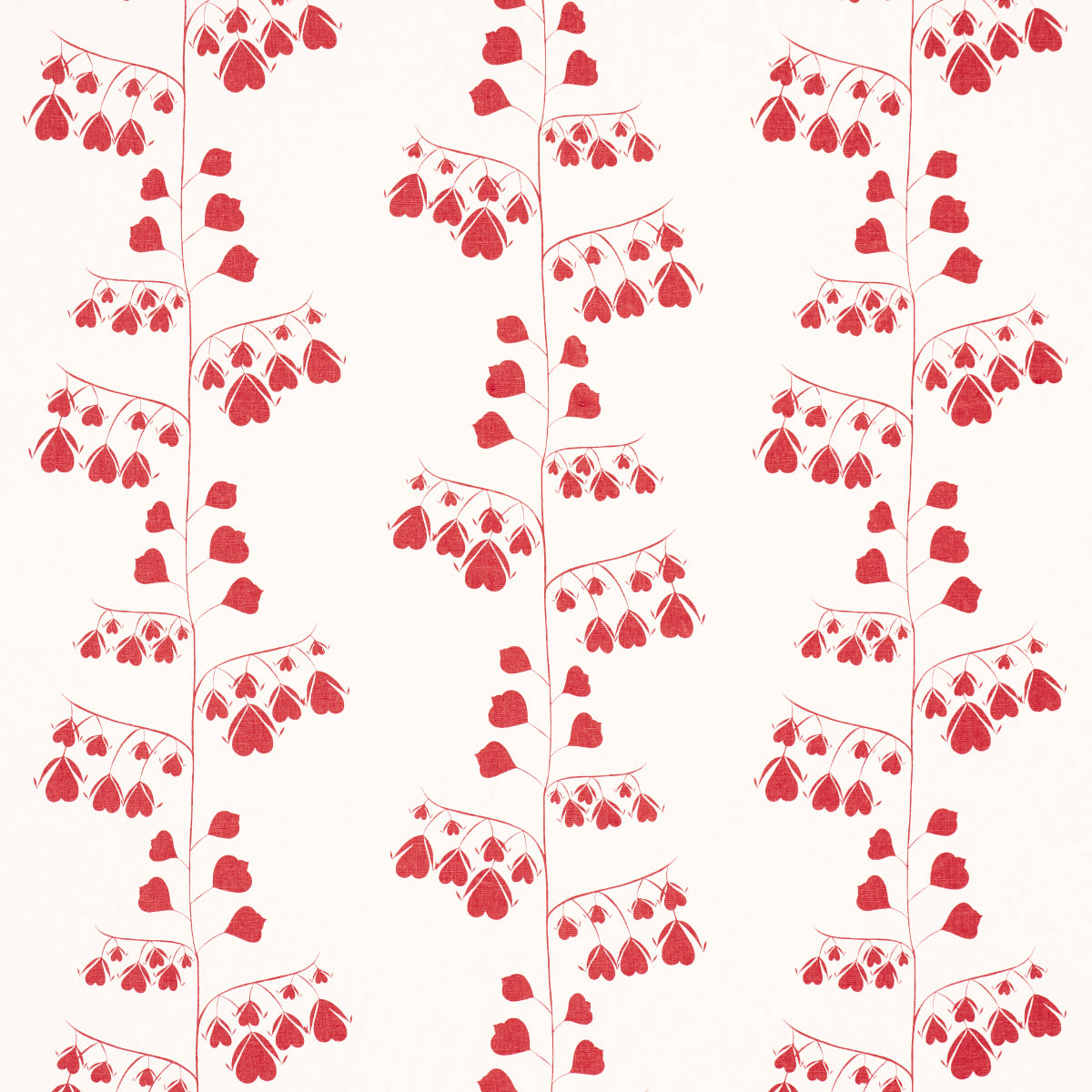 Purchase 181960 | Bleeding Hearts, Red - Schumacher Fabric