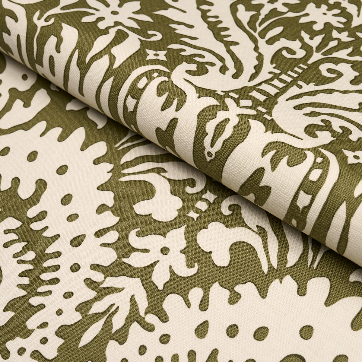 Purchase 182122 | Suffolk Damask, Olive - Schumacher Fabric