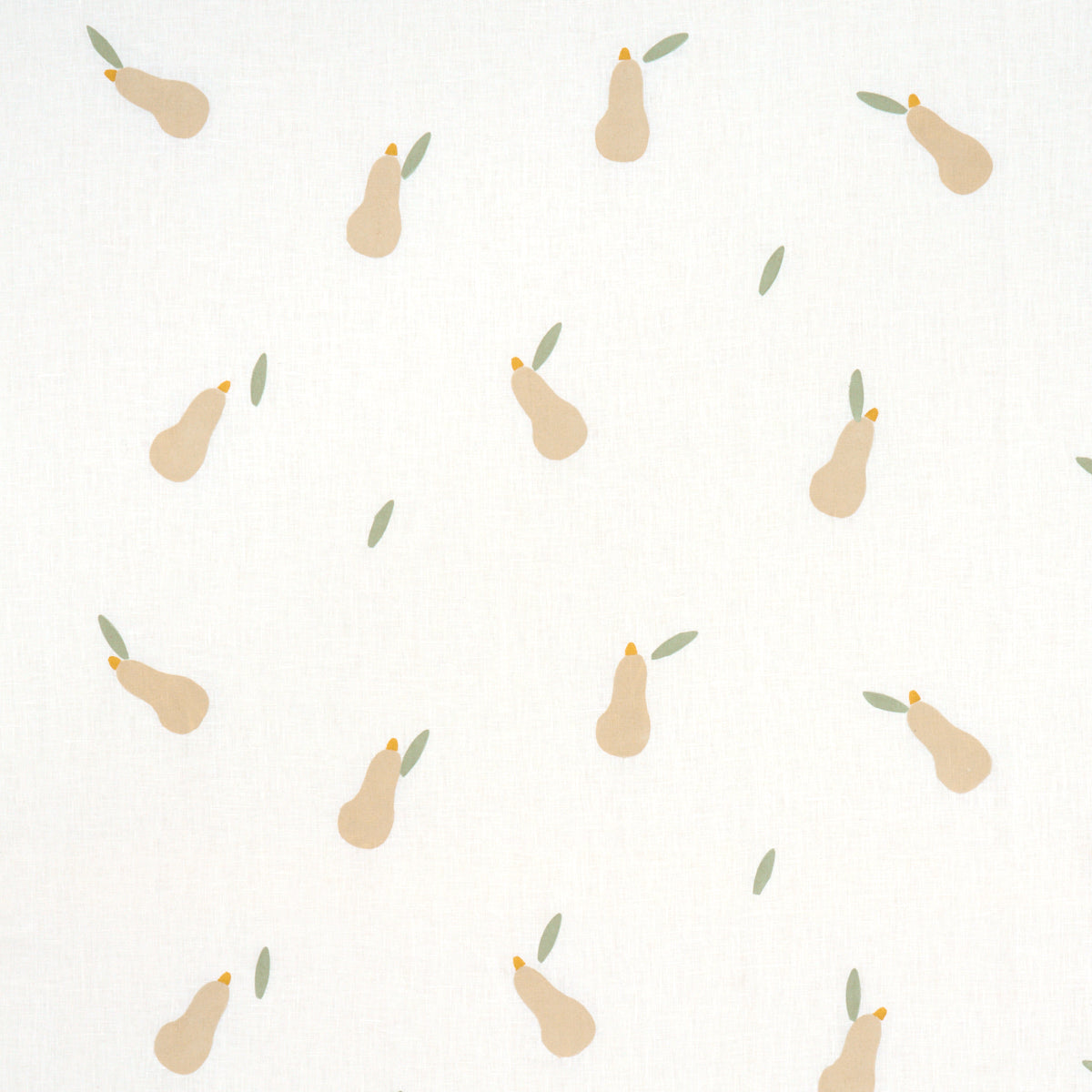 Purchase 182391 | Pears Hand Block Print, Buff And Sage On White - Schumacher Fabric