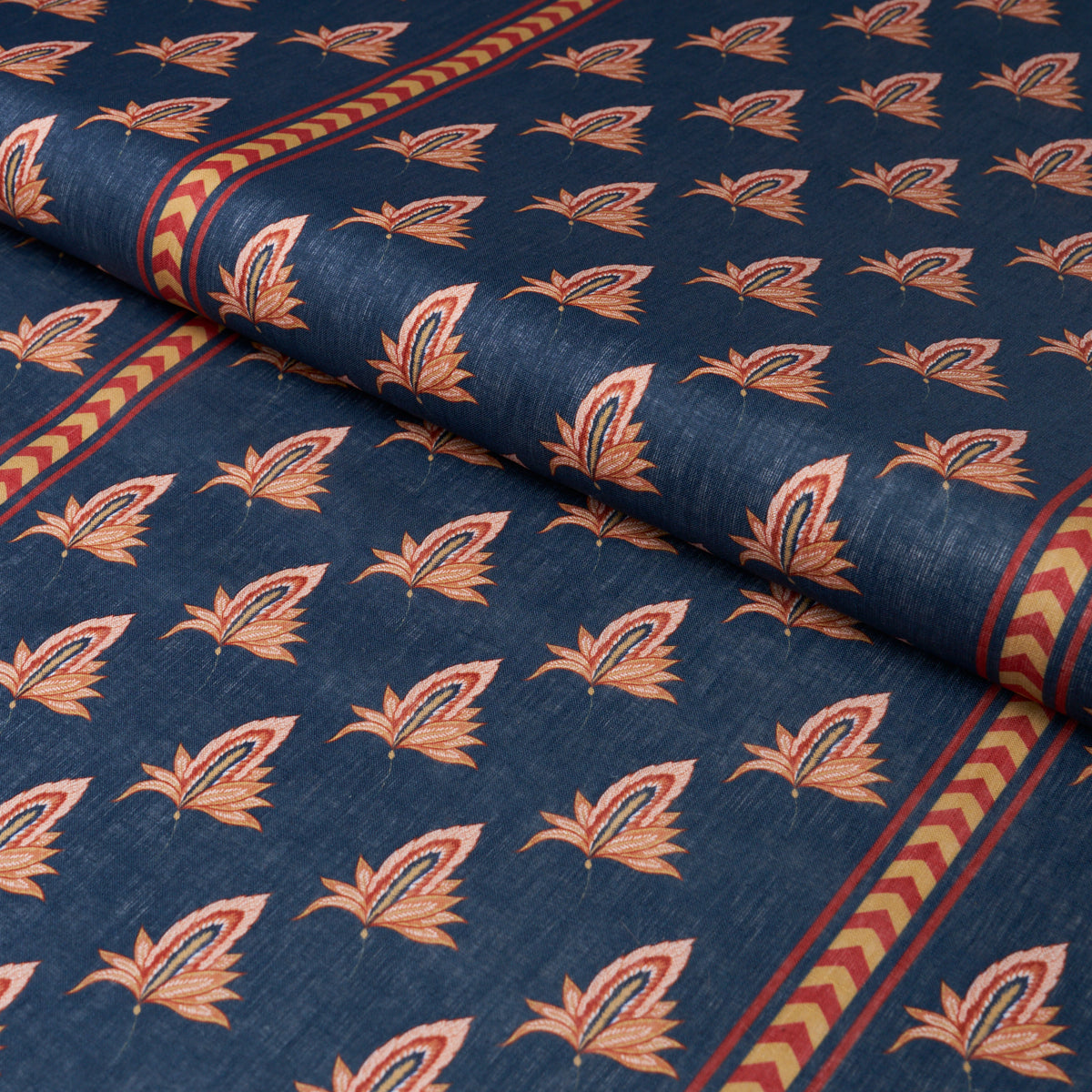 Purchase 182600 | Bangalore Imagination, Bleu - Schumacher Fabric