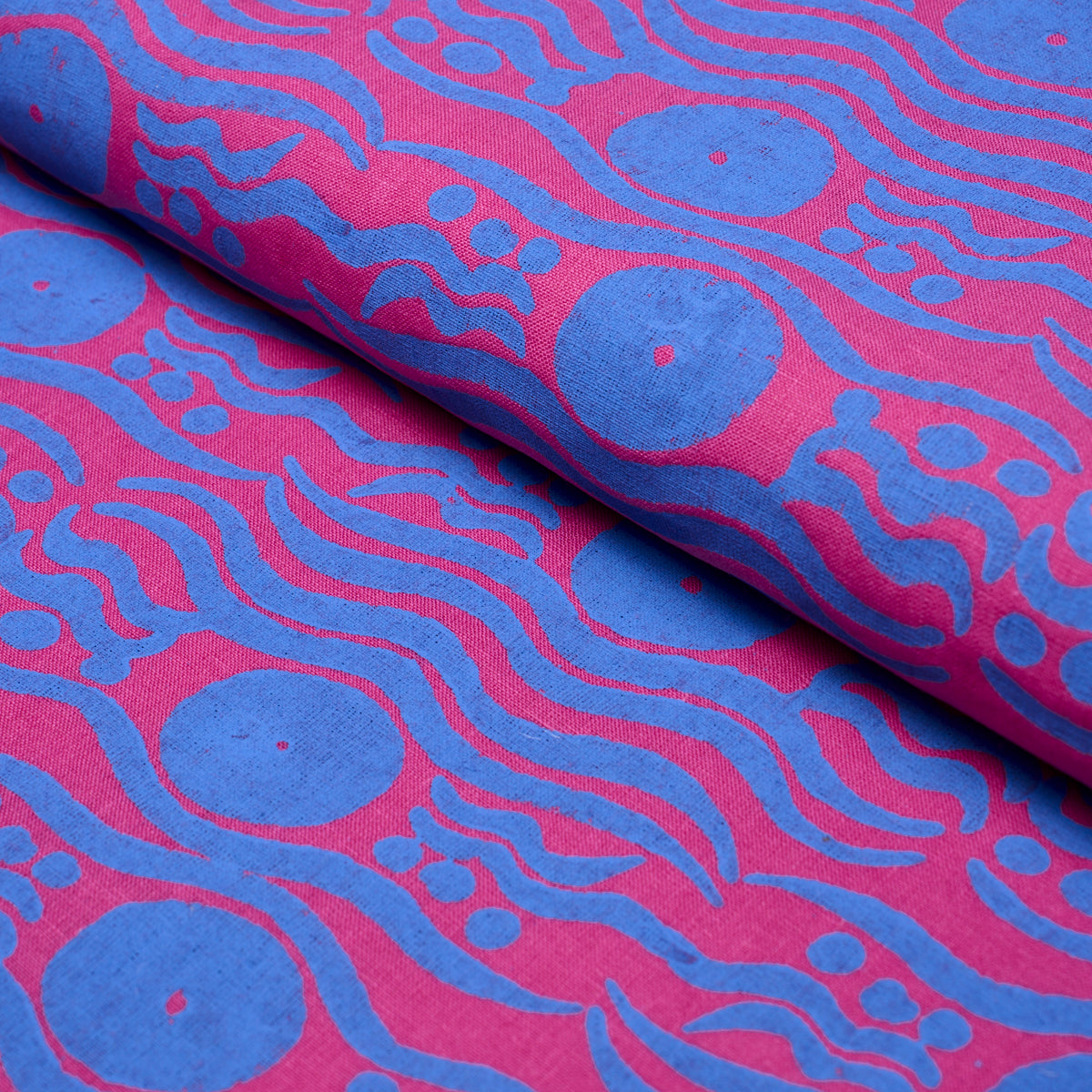 Purchase 182741 | Bosphorus Hand Block, Fuchsia & Blue - Schumacher Fabric