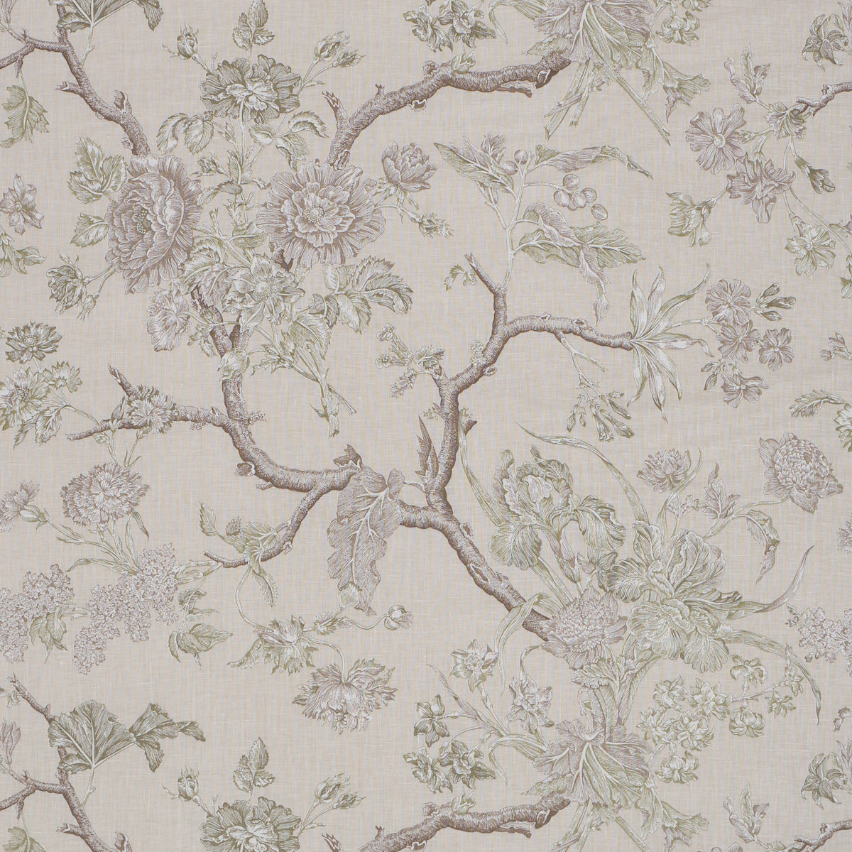 Purchase 182832 | Inverness Garden, Ivory - Schumacher Fabric