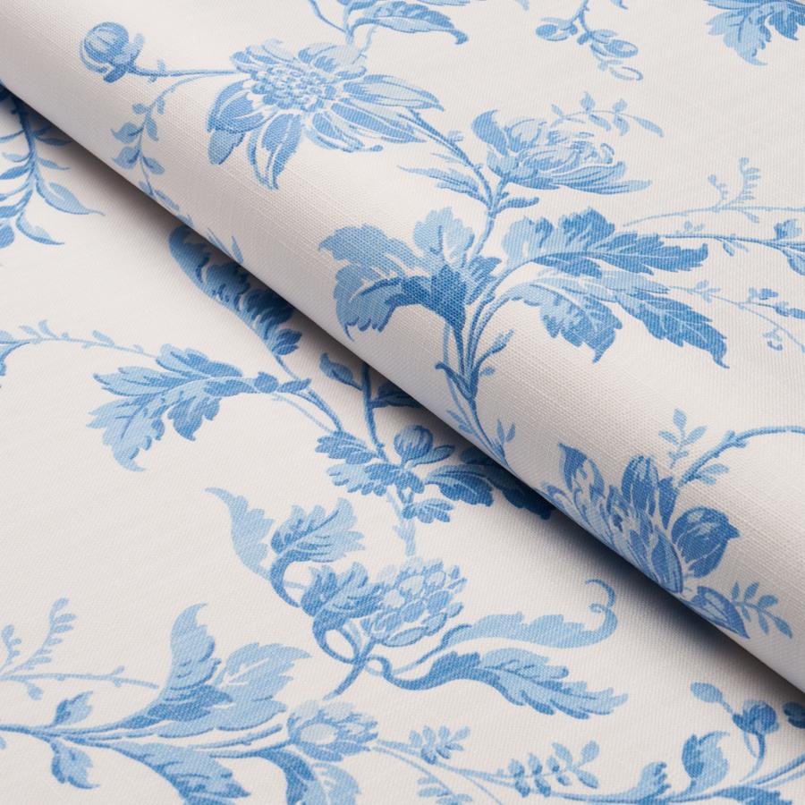Purchase 182941 | Blomslinga, Blue And White - Schumacher Fabric