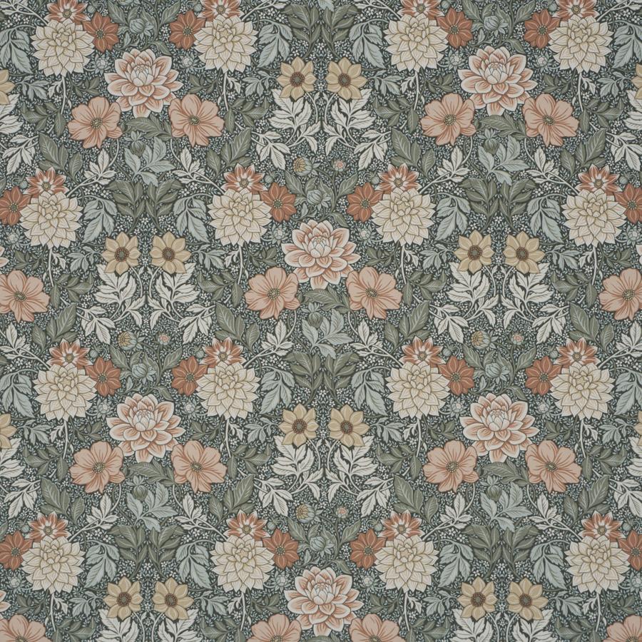 Purchase 182970 | Dahlia Garden, Green - Schumacher Fabric