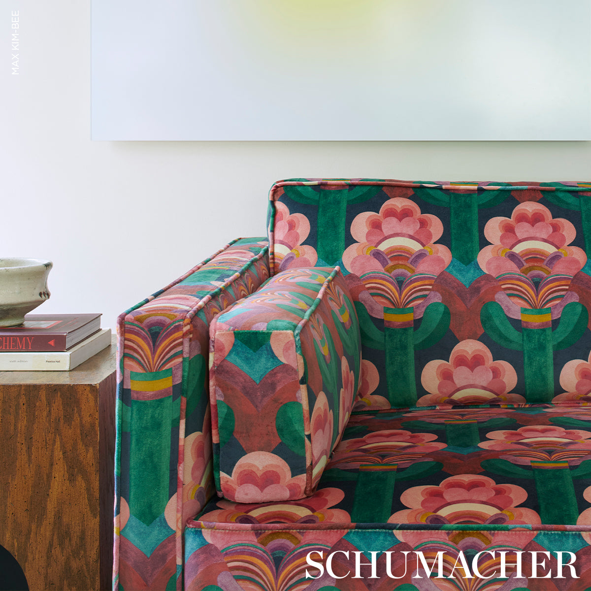 Purchase 183081 | Fleur Indienne Velvet, Rose - Schumacher Fabric