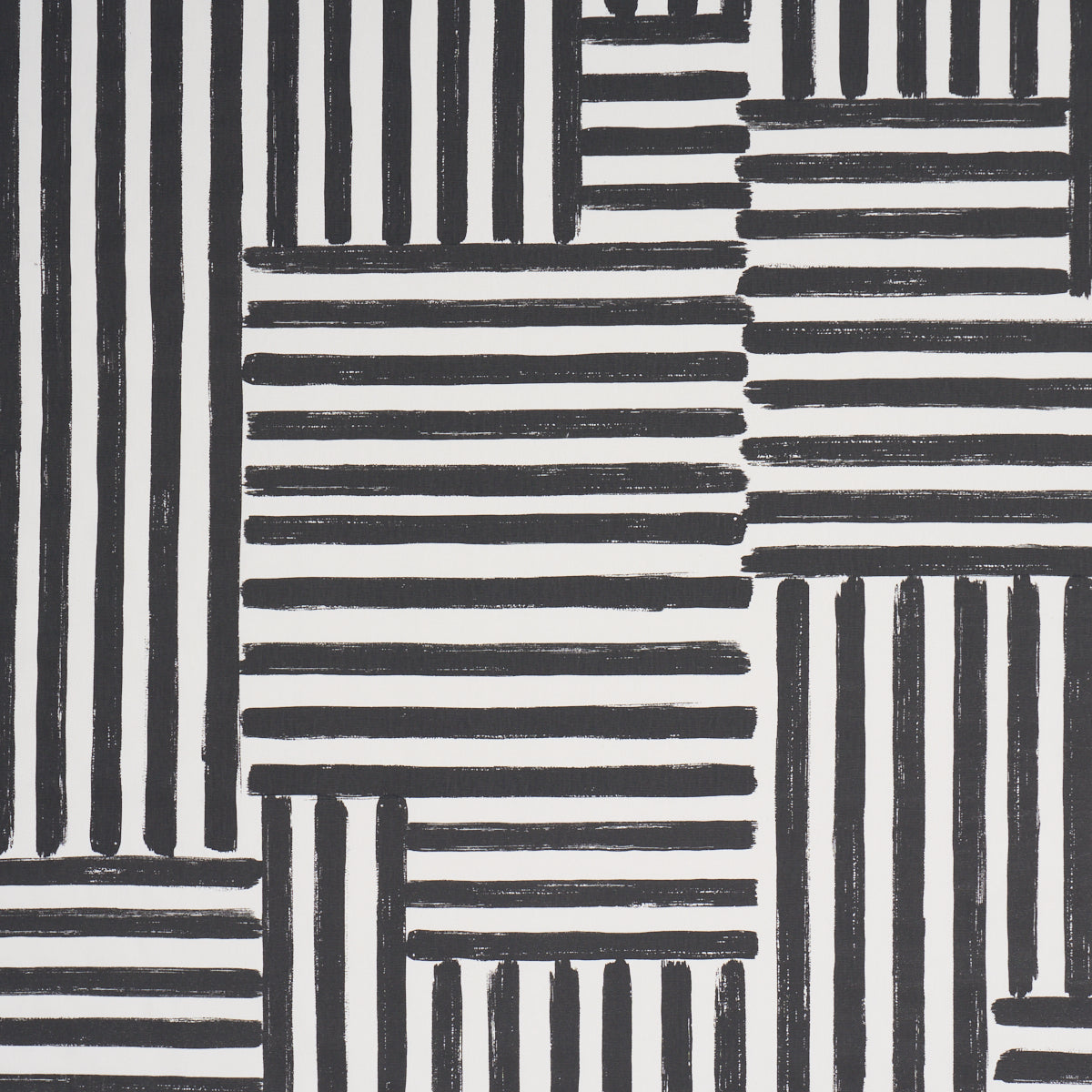 Purchase 183170 | Parson'S Stripe Hand Print, Carbon - Schumacher Fabric
