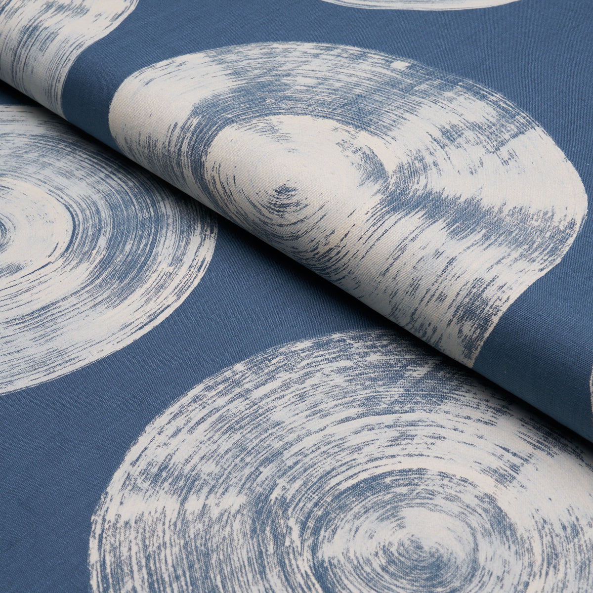 Purchase 183181 | Painted Circles, Indigo - Schumacher Fabric