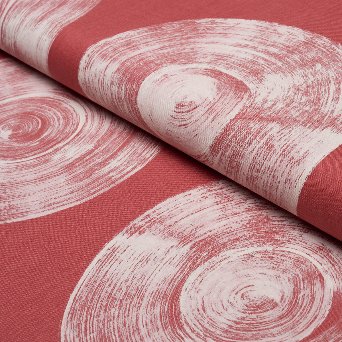 Purchase 183182 | Painted Circles, Red - Schumacher Fabric