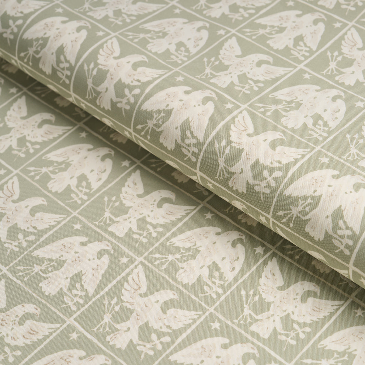 Purchase 183191 | Barton'S Eagle Hand Print, Green - Schumacher Fabric