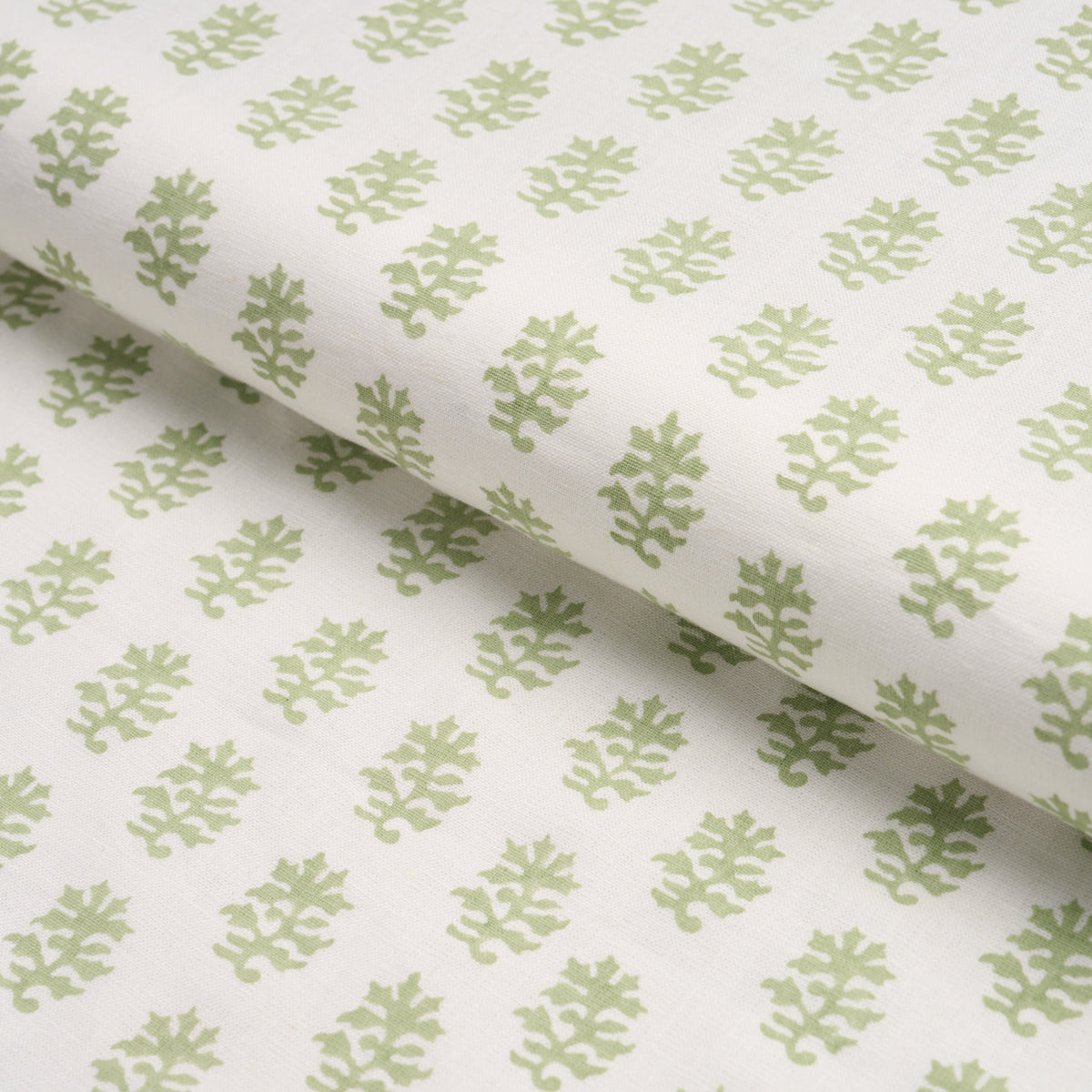 Purchase 183332 | Iksha Hand-Block Print, Leaf - Schumacher Fabric