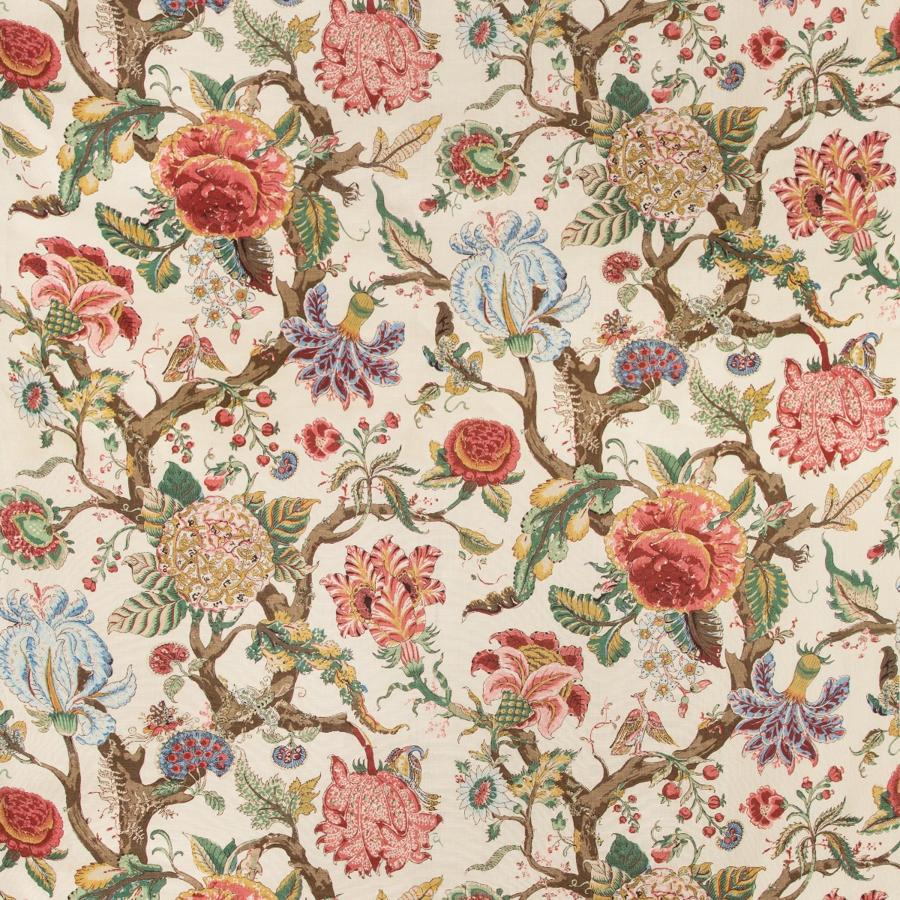 Sample 2019102.137.0 Adlington Multi Color Botanical Lee Jofa Fabric