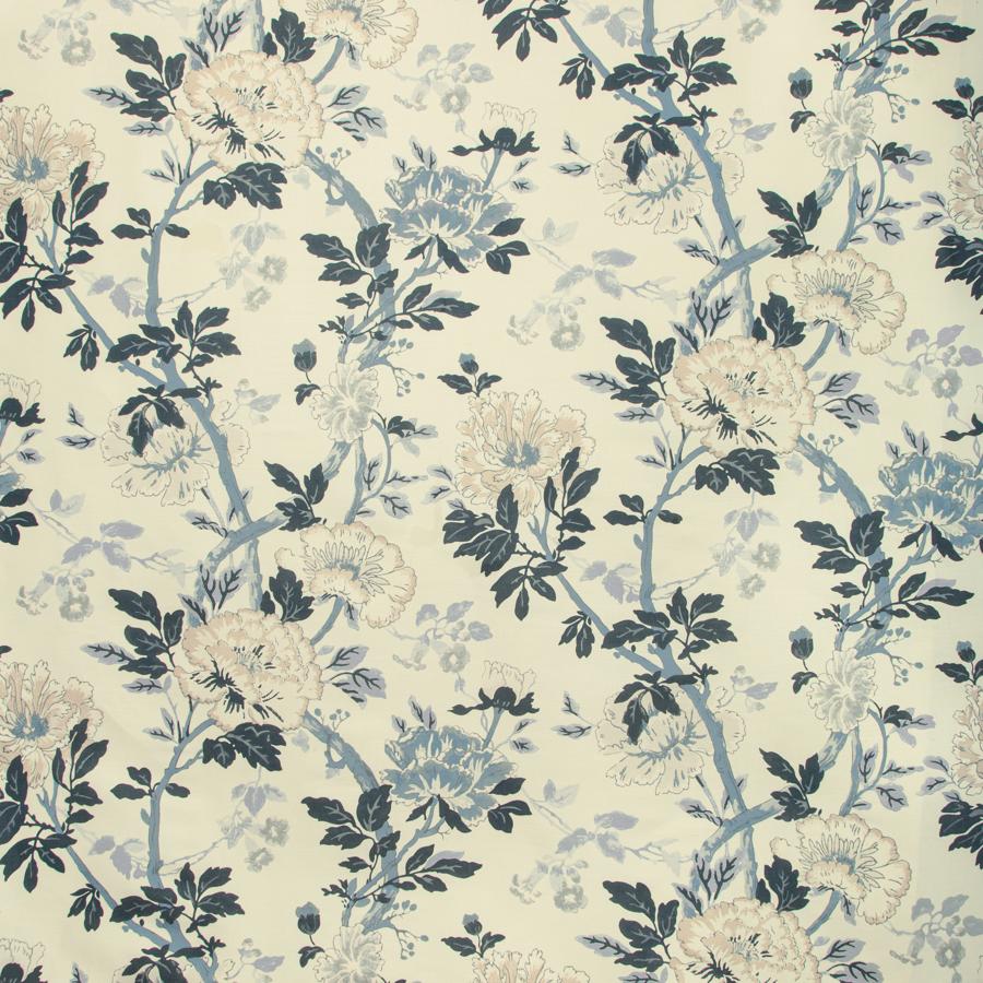 Sample 2019149.505.0 Inisfree Blue Botanical Lee Jofa Fabric
