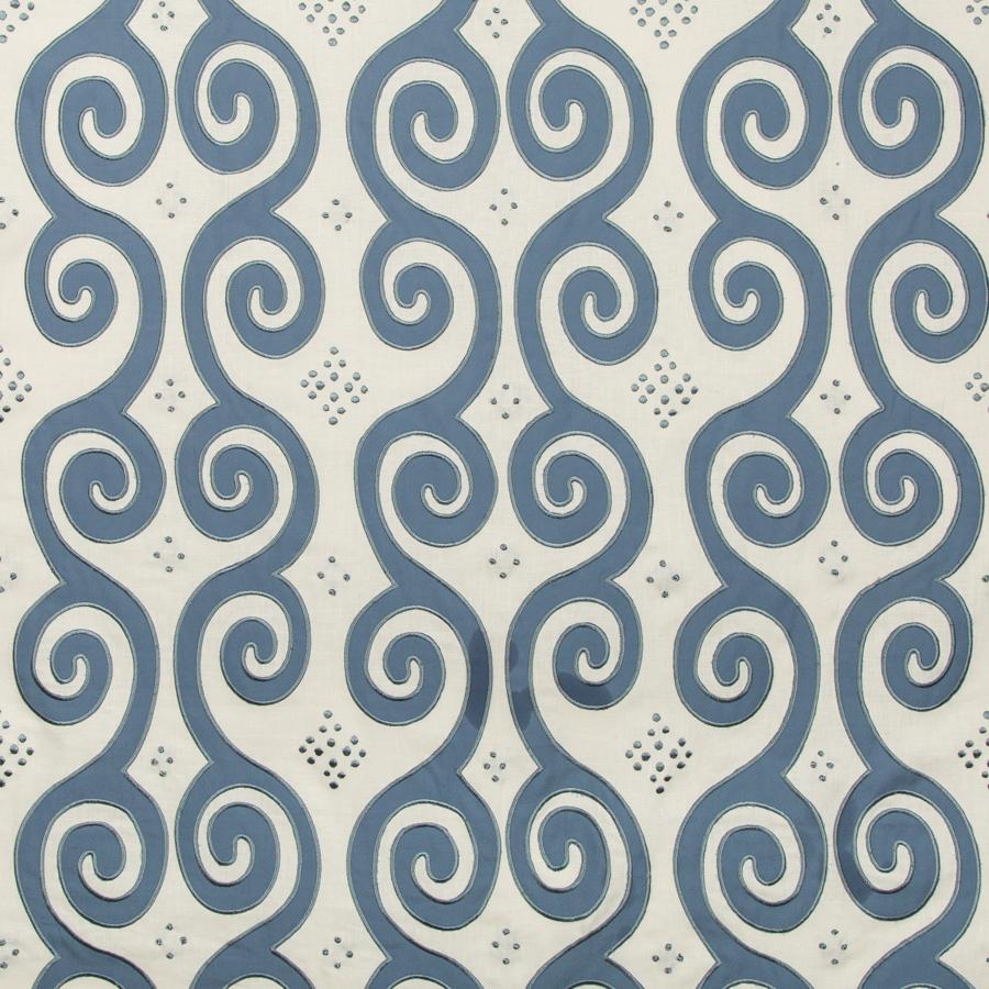 Sample 2019152.50.0 Serevan Blue Lattice Lee Jofa Fabric