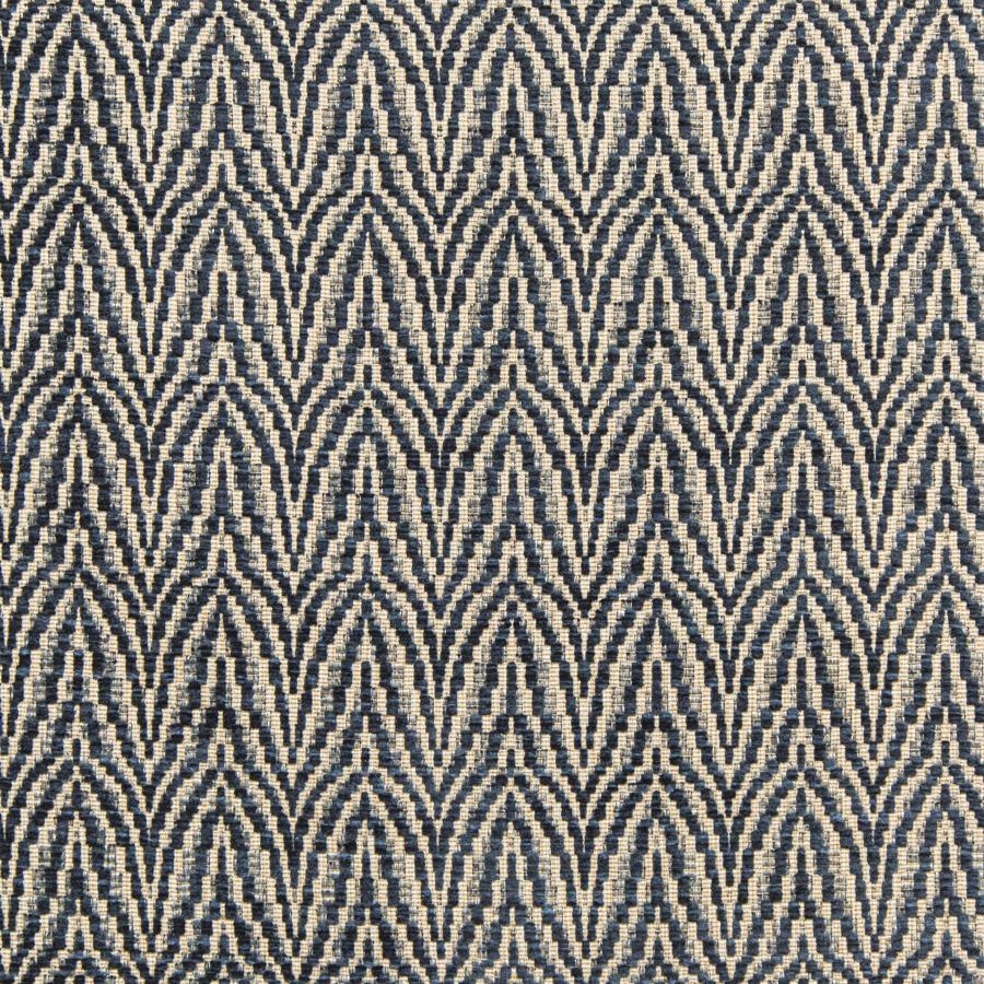 Sample 2020108.511.0 Blyth Weave Blue Herringbone Lee Jofa Fabric