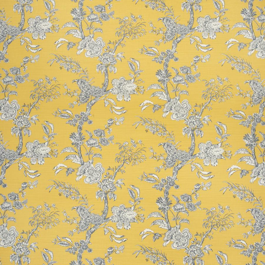 Sample 2020120.450.0 Beijing Blossom Yellow/Gold Botanical Lee Jofa Fabric