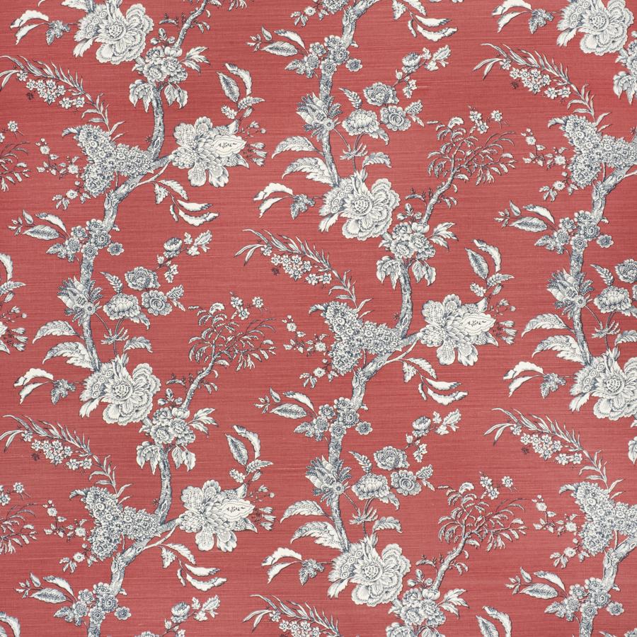 Sample 2020120.950.0 Beijing Blossom Red Botanical Lee Jofa Fabric