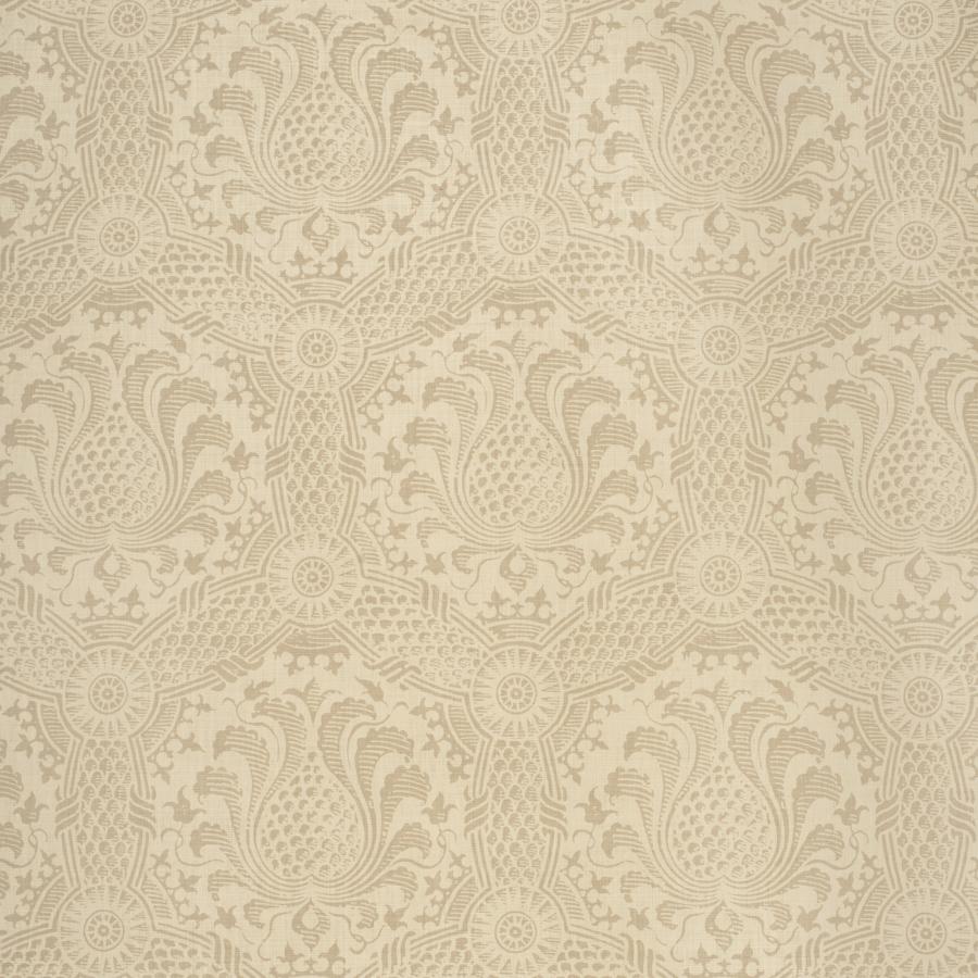 Sample 2020128.106.0 Coronet Neutral Damask Lee Jofa Fabric