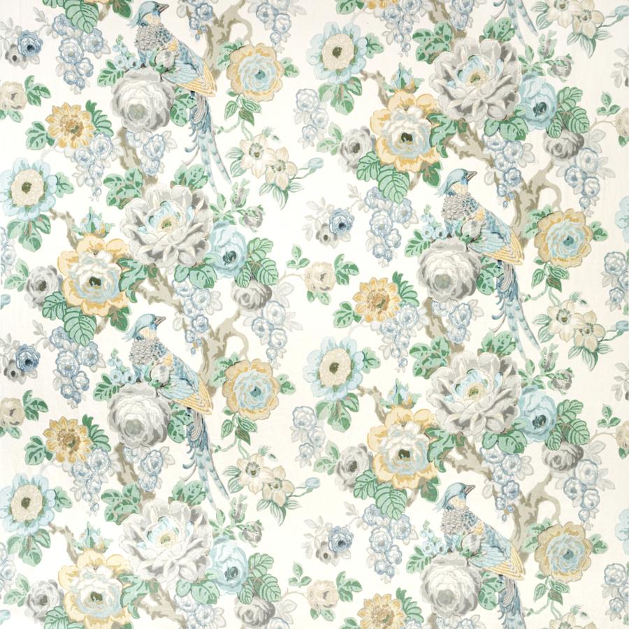 Sample 2020181.1311.0 Avondale Print Multi Color Botanical Lee Jofa Fabric