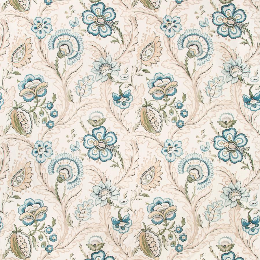 Sample 2020186.530.0 Wimberly Print Multi Color Botanical Lee Jofa Fabric