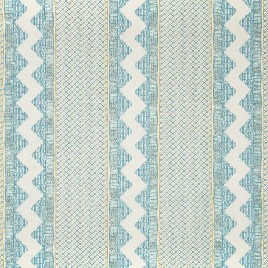 Sample 2020188.134.0 Whitaker Print Blue Ethnic Lee Jofa Fabric