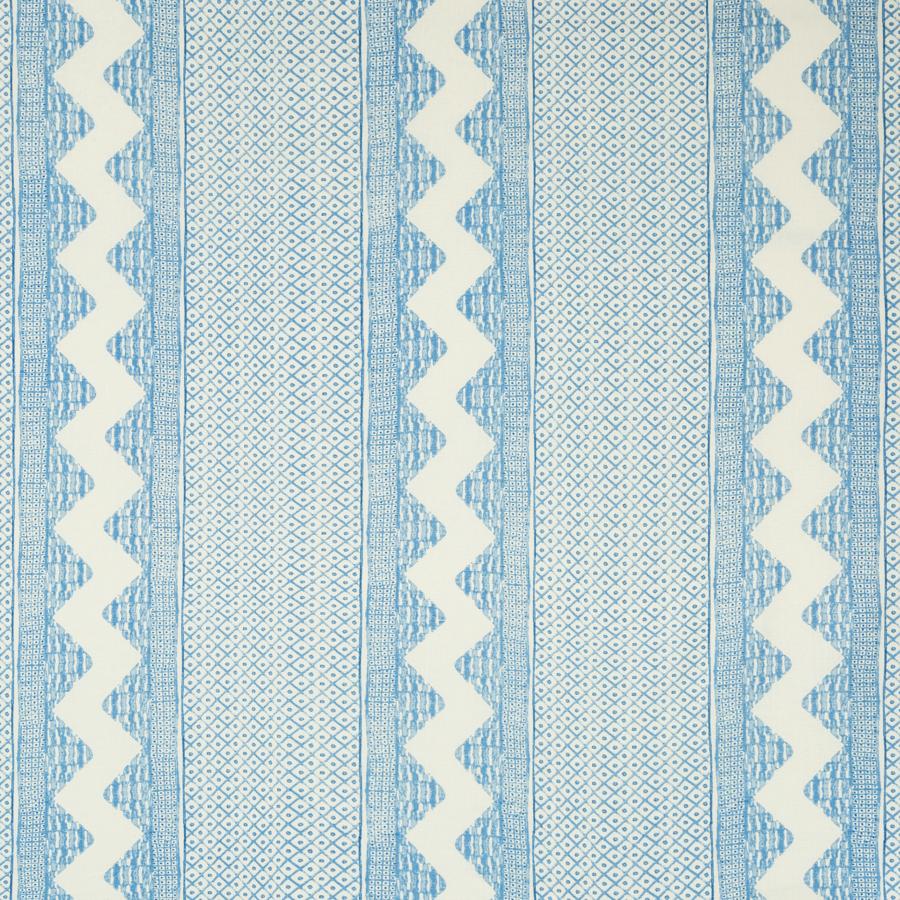 Sample 2020188.505.0 Whitaker Print Blue Ethnic Lee Jofa Fabric