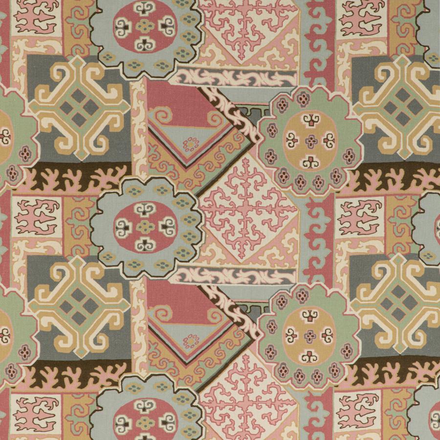 Looking 2020193.7134 Batangas Print Pink Multi Modern by Lee Jofa Fabric