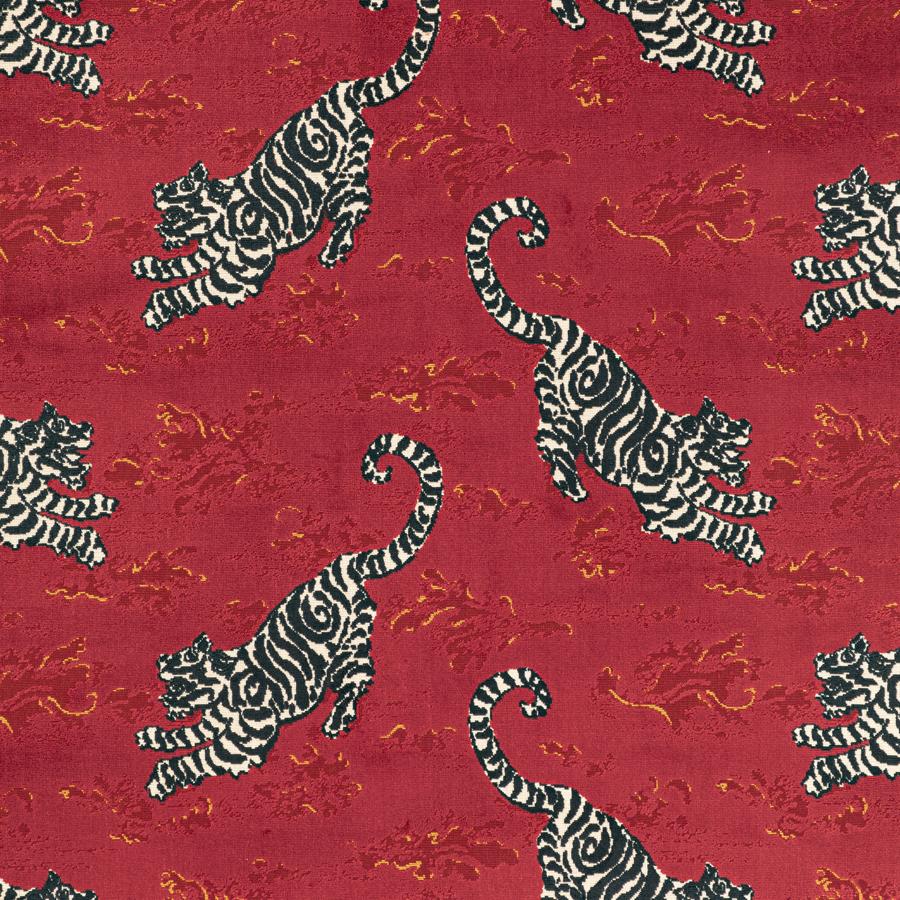 Select 2020200.198 Bongol Velvet Crimson Animal Insects by Lee Jofa Fabric